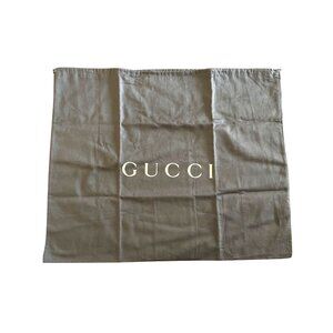 Large Gucci Brown Dust Bag With Drawstring Closure 21.5"x26.5" For Handbags